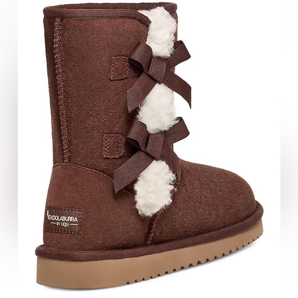🤎Womens Koolaburra by UGG Victoria Short Suede Bow Boots NWT‼️FINAL SALE - Picture 2 of 5